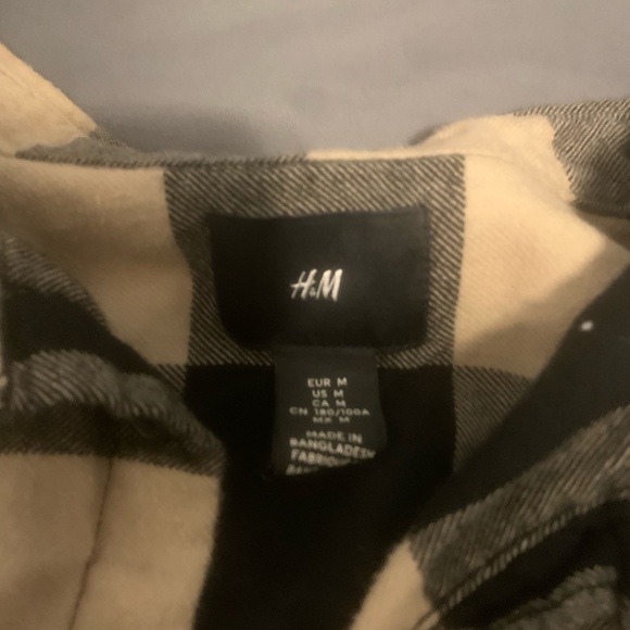 H&M Shirts Mens Brown And Black Checkered Flannel Poshmark